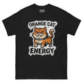 Pitbull Dad Protect Mode tee in black — grey pit bull standing in protect stance under dripping PITBULL DAD graffiti lettering, PROTECT MODE sprayed below